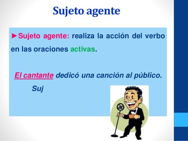 Resultado de imagen para imagen de una oracion con sujeto agente