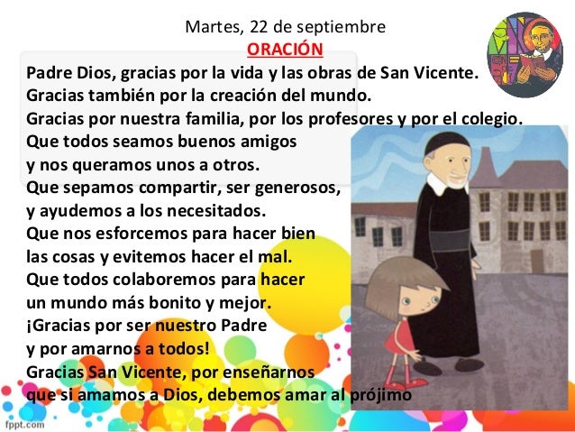 Oraciones a San Vicente de Paúl