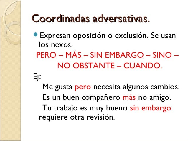 Oraciones compuestas