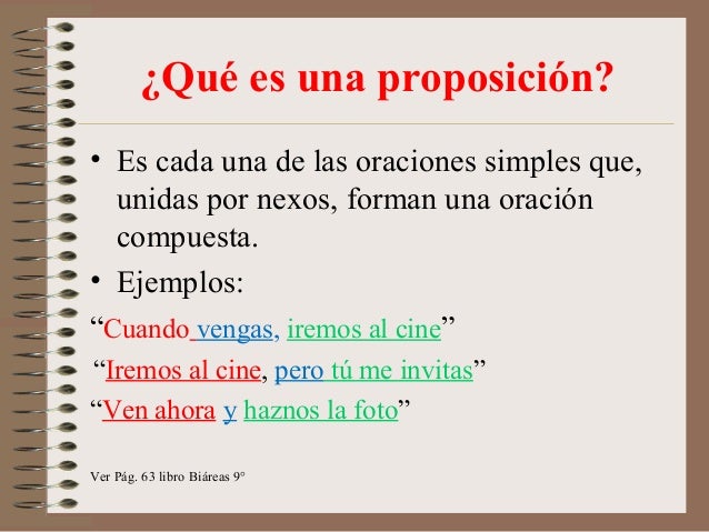 Oraciones compuestas
