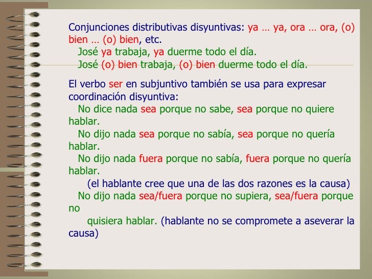 Oraciones compuestas coordinadas