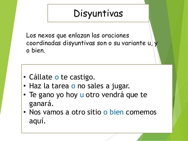 oraciones compuestas por coordinaron diferencia