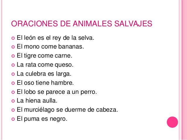 Oraciones....