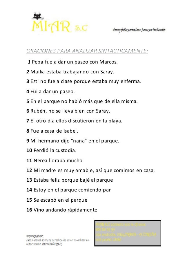 oraciones-para-analizar-sintacticamente