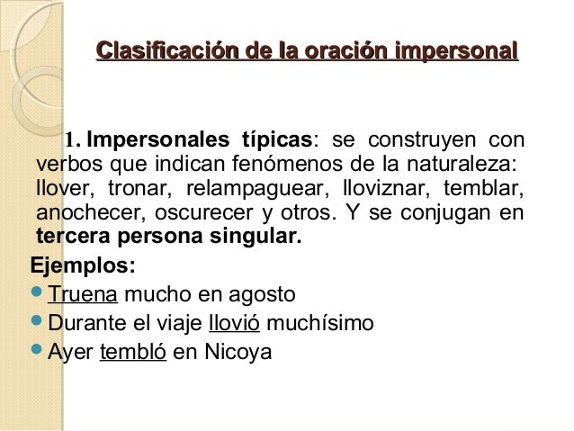 Ejemplos De Oraciones En Tercera Persona Del Plural