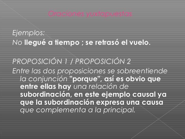 Oraciones yuxtapuestas (1)