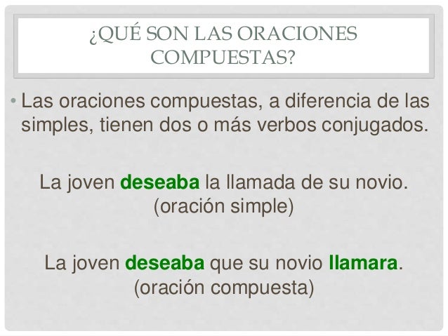Oraciones yuxtapuestas
