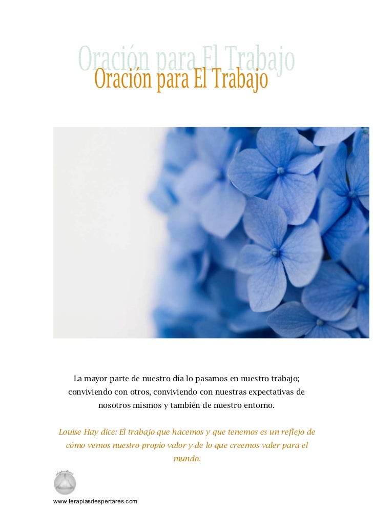 Oracion para el trabajo