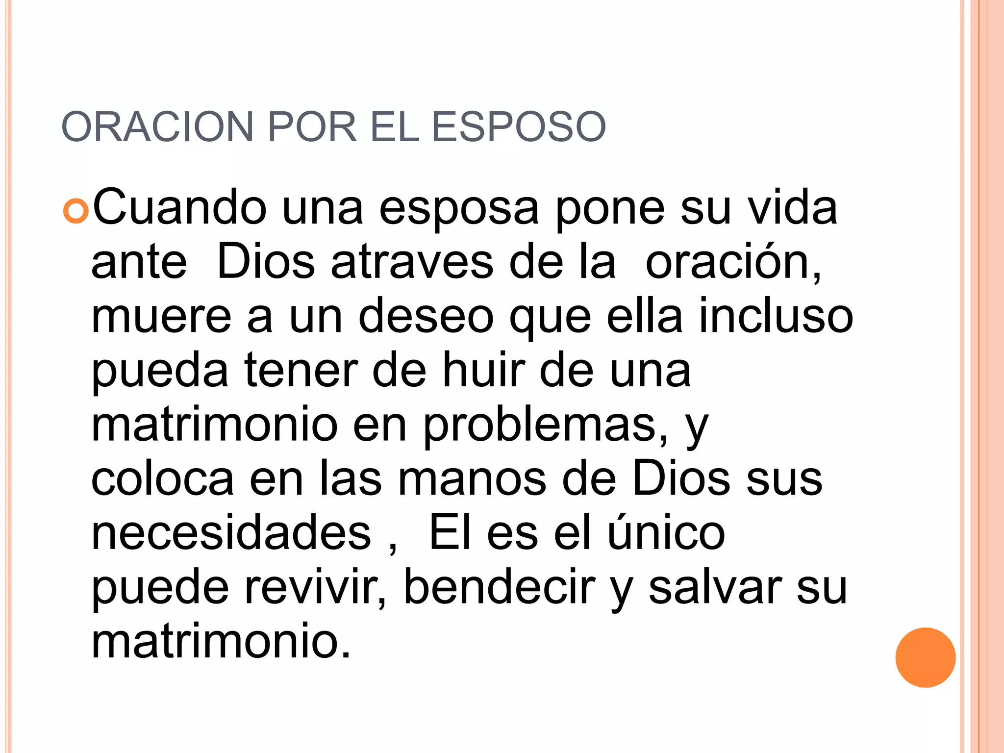Oracion por el esposo | PPT