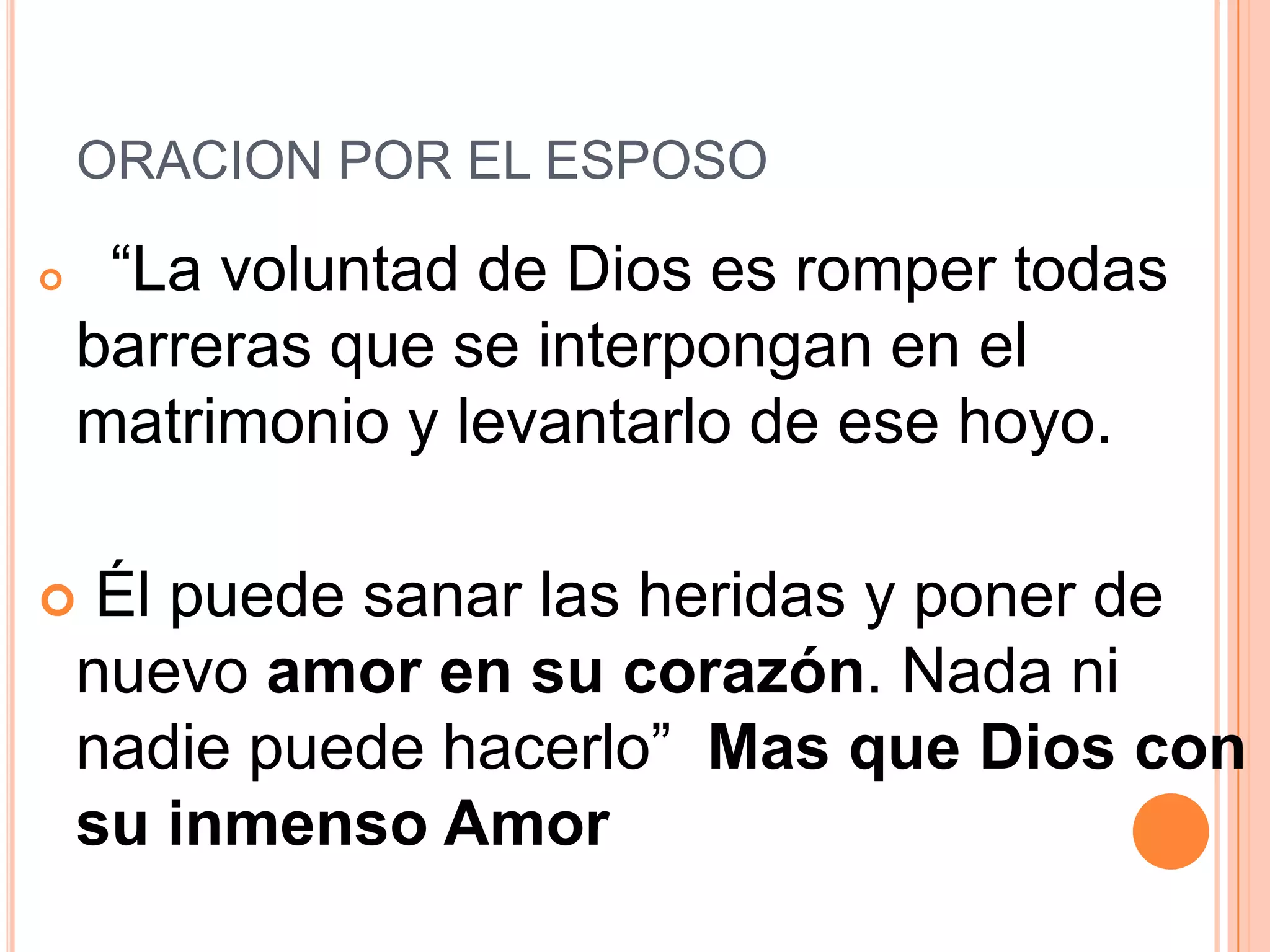 Oracion por el esposo | PPT