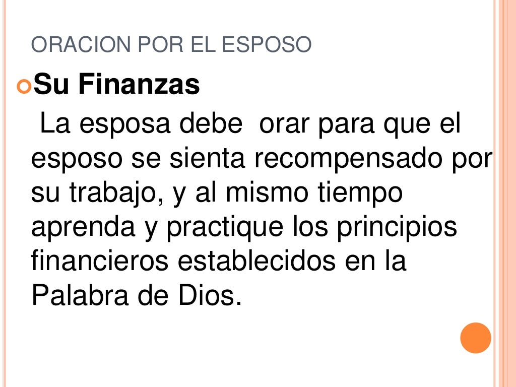 Oracion por el esposo