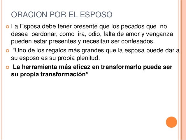 Oracion por el esposo Oracion por el esposo