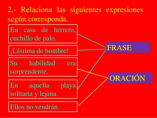 Oracion y frase