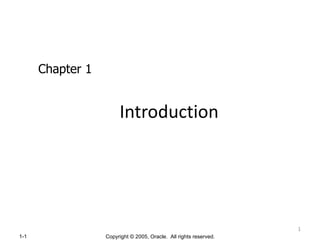 Introduction Chapter 1 
