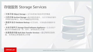 Oracle 全方位云解决方案概要 | PPT