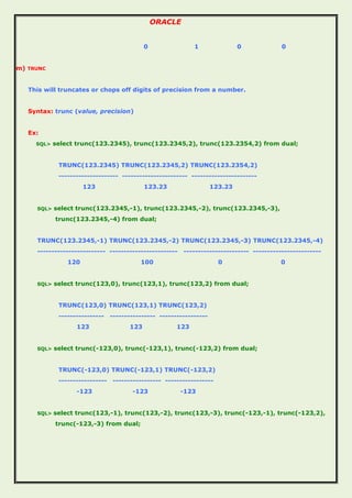 ORACLE, SQL, PL/SQL Made very very Easy Happy Learning.... | PDF