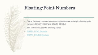 Oracle | PPTX | Databases | Computer Software and Applications