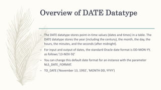 Oracle | PPTX | Databases | Computer Software and Applications