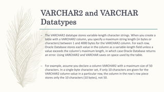 Oracle | PPTX | Databases | Computer Software and Applications