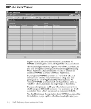 Type       Key Name           Default     Description                                          Example Value
                              Value
Optional   direction          ltr         For BiDi data only. The two possible values rtl
                                          are Left–To–Right (ltr) and Right–To–Left
                                          (rtl).
Optional   dolayout           yes         For BiDi data only. If you need to lay out           no
                                          the text, set this option to ’yes’. If not, set it
                                          to ’no’.
Optional   doshapping (sic)   yes         For BiDi data only. If the text needs to be          no
                                          shaped, set this option to ’yes’. If not, set it
                                          to ’no’.
Optional   numerals           arabic      This option has two possible values:                 hindi
                                          ’arabic’ for Arabic digits and ’hindi’ for
                                          Hindi digits. Needed only with Arabic
                                          data.
Optional   prologue           NA          Path to a file to be included as a prologue to F:pastaprologueprlg.ps
                                          the generated PostScript file.
Optional   tabsize            8           Tab size.                                            8
Optional   printCommand       NA          The OS specific print command.                       lp
Optional   printCommandOp-    NA          Extra options needed for the print                   –c
           tions                          command.
Optional   lines              NA          Number of lines per page. It is recom-               32
                                          mended that this option is not set.
Optional   pagewidth          8.27        The page width in inches. Use this option            8
                                          to adjust to print on A4 or different paper
                                          sizes.
Optional   pageheight         11.64       The page height in inches. Use this option           12.5
                                          to adjust to print on A4 or different paper
                                          sizes.
Optional   leftMargin         1.0         This option adjusts the left margin.                 1.5
Optional   rightMargin        1.0         This option adjusts the right margin.                1.5
Optional   topMargin          2.25        This option adjusts the top margin.                  3
Optional   bottomMargin       .5          This option adjusts the bottom margin.               1




Sample pasta.cfg File
                              Below is a sample pasta.cfg file.
                              Any character after the % character is ignored.

                              % ================ Required Values =============================

                              % fontpath is either the relative or absolute path to the Unicode



                                                                                                       Printers   6 – 37
 