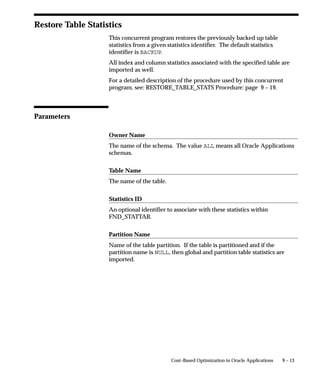 2.   Double–click the line in the Trees tab of the main Help Builder
         window that most closely corresponds to the tree in question.
         The tree’s top–level node appears in the left pane. Expand and
         contract nodes to display the part of the tree you want to edit.

"   To add new help files to a tree:
    1.   Upload the help files to the database: page 7 – 2.
    2.   Open the tree for editing: page 7 – 12.
    3.   Click Find Documents on the toolbar.
         The Find Documents window appears.
    4.   Enter information on the files you want to add, select Exclude
         documents already on a tree, and click Find.
         Files corresponding to the information you enter appear on the
         Documents tab of the main Help Builder window.
    5.   Drag files from the Documents tab and drop them on the tree.
         Note: Files containing named anchors appear multiple times: once
         with the filename, and once with each anchorname listed as the
         Target. Be sure to choose the anchorname that corresponds to the
         topic you want to add.

"   To add new nodes to a tree:
    1.   Open the tree for editing: page 7 – 12.
    2.   Select the node above the place where you want to add a new
         node, and click New Node on the toolbar.
    3.   Enter information for the new node, and click Apply.

"   To add nodes from another tree to a tree:
    1.   Open the tree for editing: page 7 – 12.
    2.   Enter information on the nodes you want to add in the Find Trees
         or Find Documents window, and click Find.
         Nodes corresponding to the information you enter appear on the
         Documents or Trees tab of the main Help Builder window.
    3.   Drag nodes from the Documents or Trees tab and drop them on
         the tree.

"   To change the organization of a tree:
             Caution: Changes made to nodes added from another tree are
             reflected in the original tree and all other trees that include
             them.


                                                   Oracle Applications Help   7 – 13
 