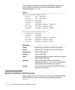 Localizing Context–Sensitive Help
                                Set the HELP_LOCALIZATION_CODE profile option at the
                                appropriate level to enable context–sensitive calls to localized help files.
                                For more information, see Help Localization Code: page A – 26.
                                Localized anchornames for context–sensitive help are of the following
                                form:
                                       <A NAME =
                                       ”form_name_window_name@localization_code”></A>




7 – 18   Oracle Applications System Administrator’s Guide
 