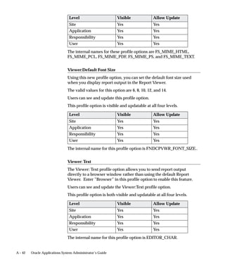 Automatic is when a concurrent process, such as
                                                        an external program, is set up to enter transaction
                                                        data into an Oracle Application.
                                                        Manual is when a document is manually entered
                                                        using a form in an application.

                                Assignment of Sequences to Document Definitions
                                For each unique document definition there can only be one active
                                sequence assignment. A document definition consists of the
                                Application, Category, and the optional Document Flexfield segments
                                Set of Books and Method

                                 