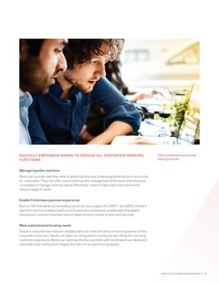 Oracle Corporate Banking Solutions | PDF