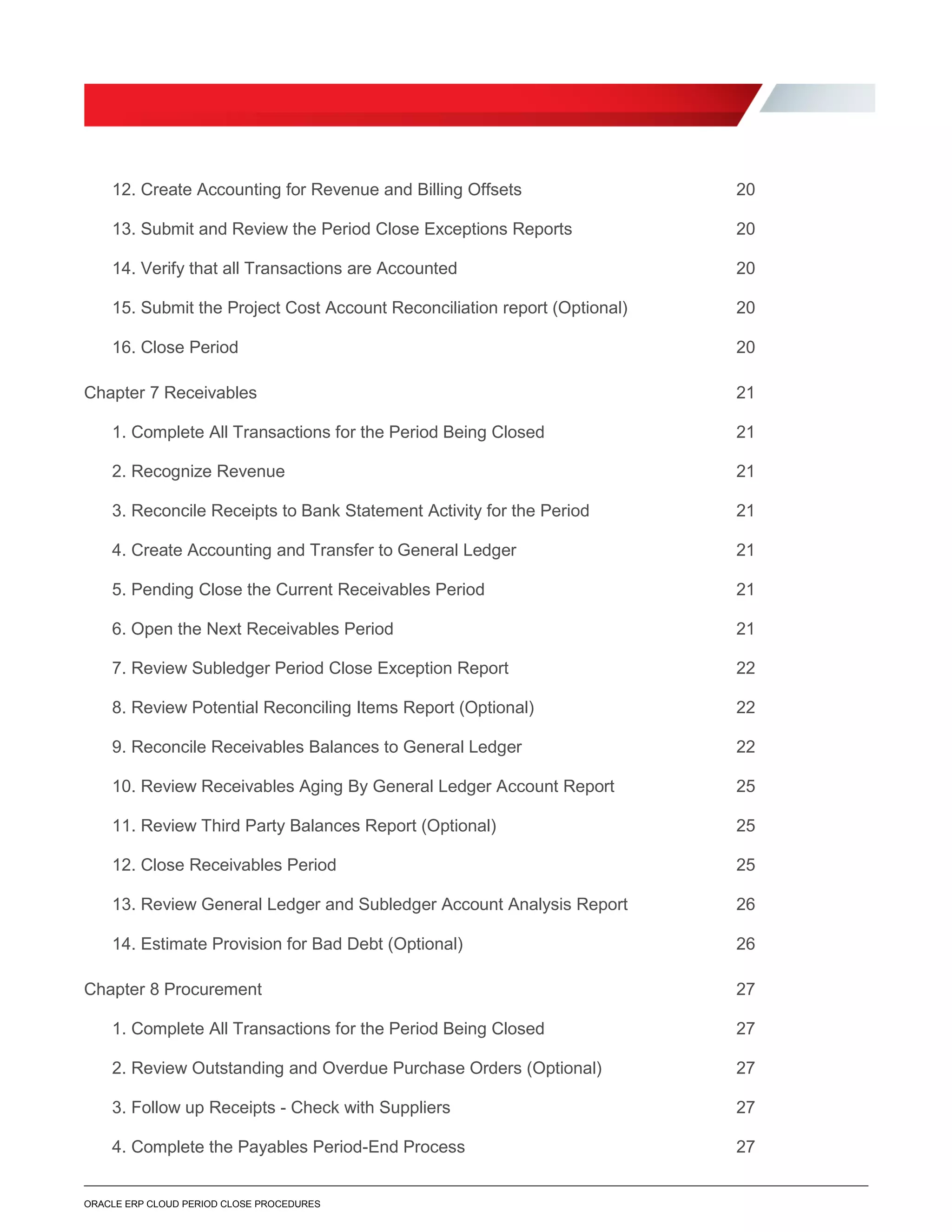 Oracle ERP Cloud Period Close White Paper | PDF