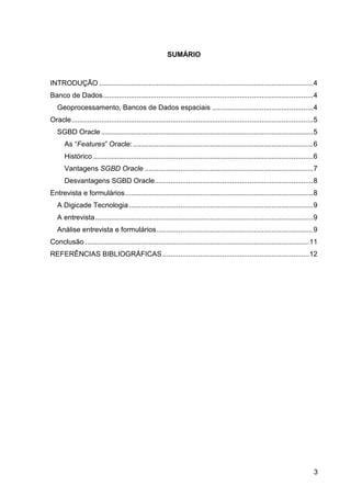 Oracle EXPLICAÇÕES EM PDF