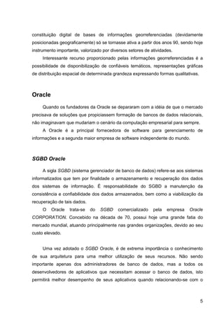 Oracle EXPLICAÇÕES EM PDF