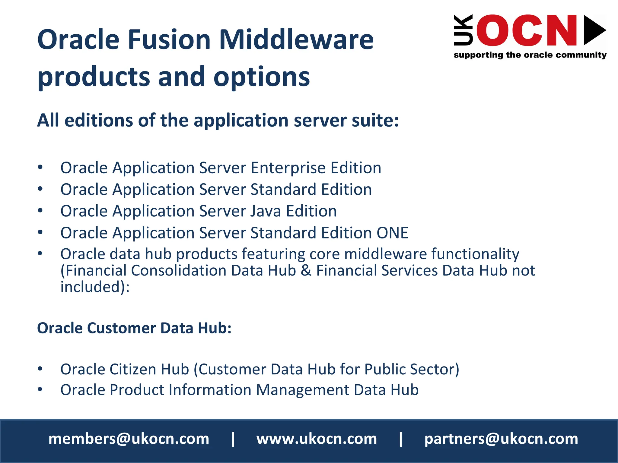 Oracle Fusion Middleware / SOA