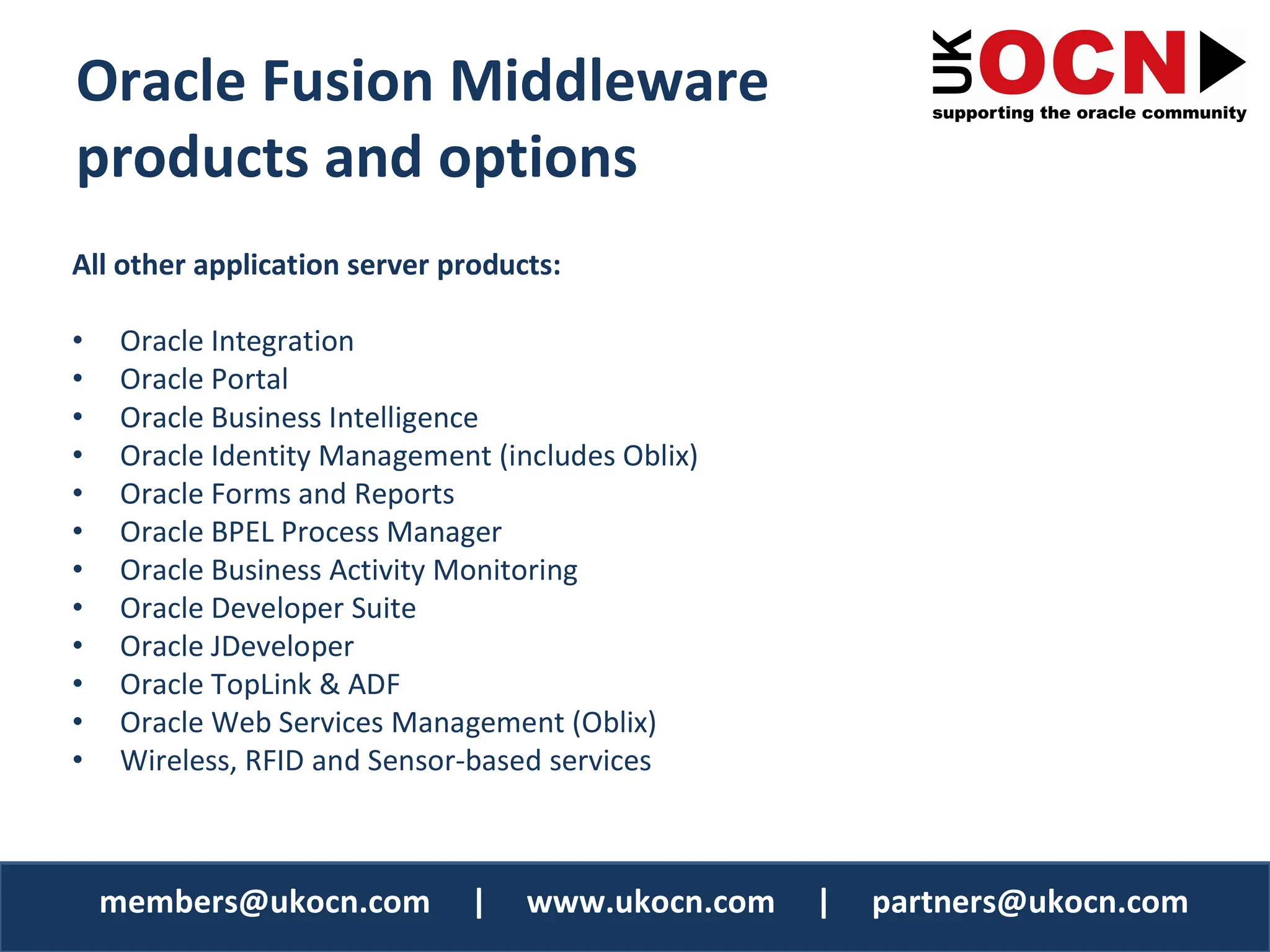 Oracle Fusion Middleware / SOA
