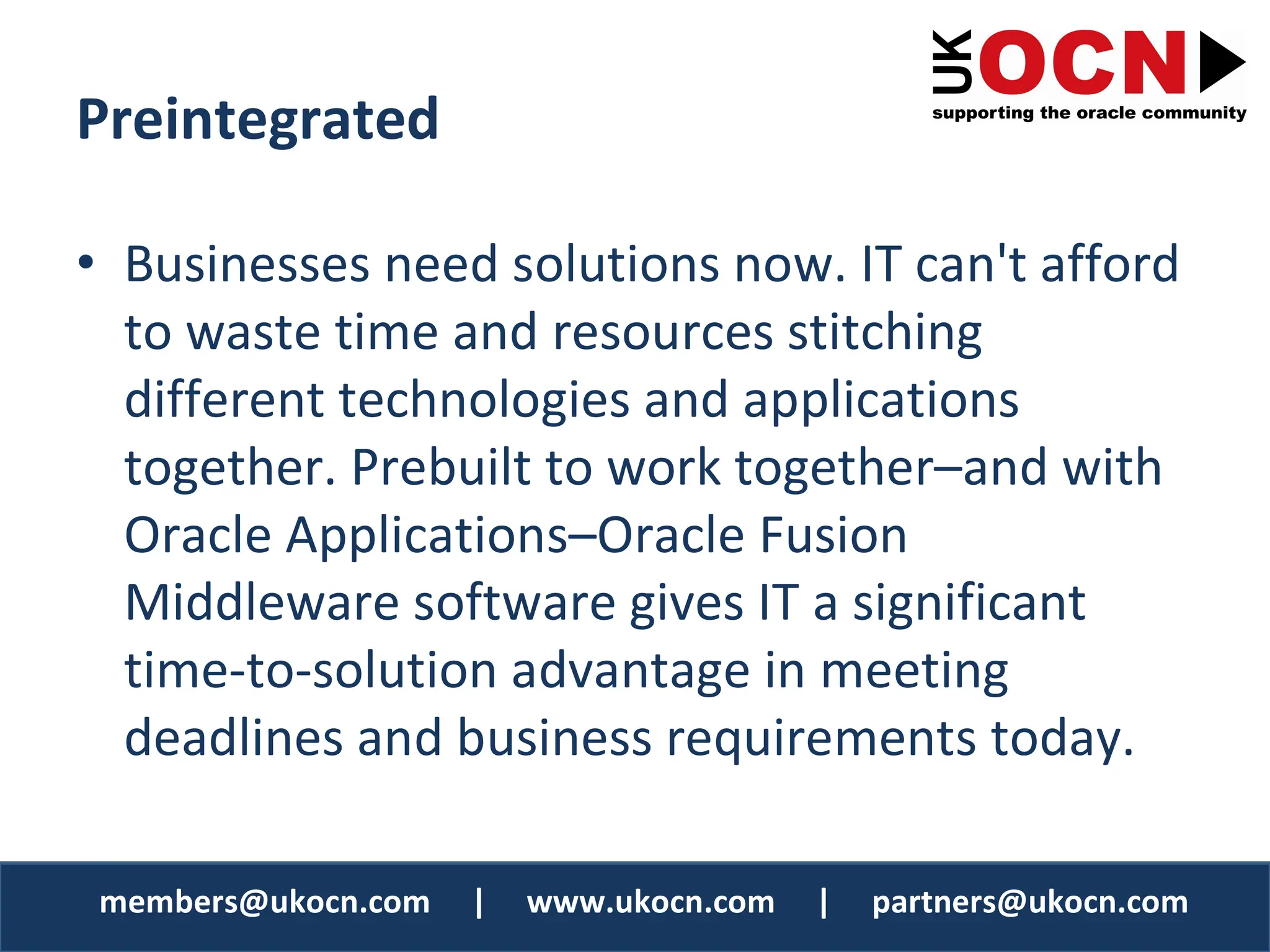Oracle Fusion Middleware / SOA