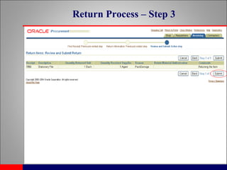 Return Process – Step 3 