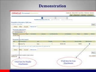 Demonstration Click here for Header Attachments Click here for Line Attachments 