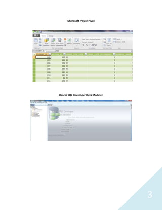 3
Microsoft Power Pivot
Oracle SQL Developer Data Modeler
 