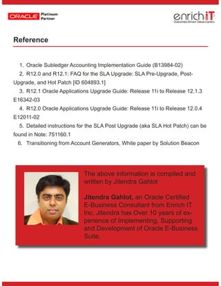 Oracle Subledger Accounting Overview In R12 Oracle R12 Upgrade - Sub Ledger Accounting | PDF