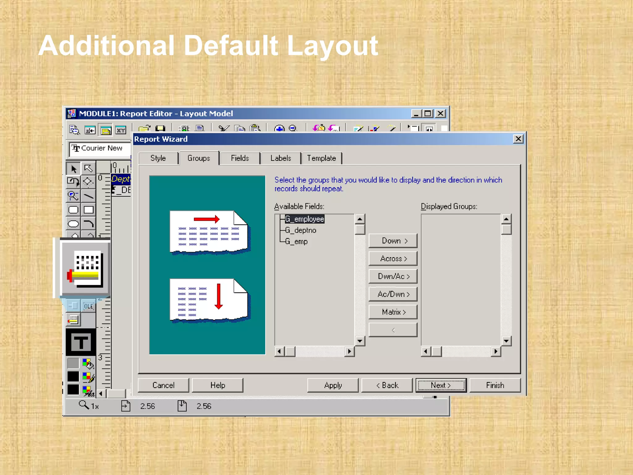 Additional Default Layout 
 