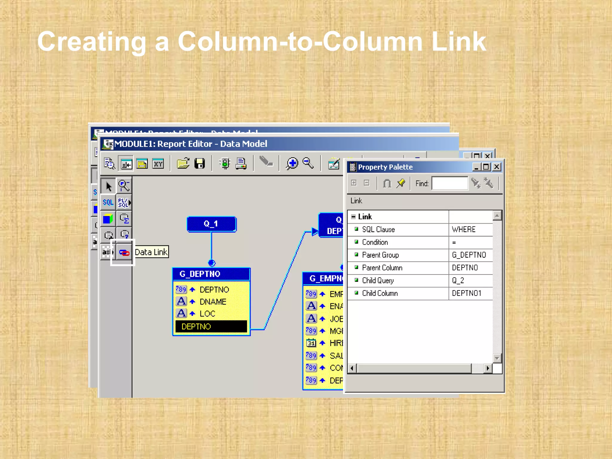 Creating a Column-to-Column Link 
 