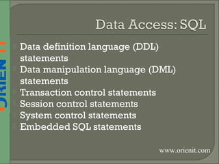 Oracle Data Definition Language Oracle training-in-hyderabad | PPT