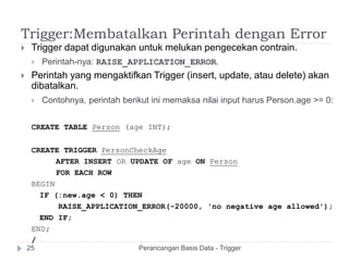 Oracle trigger | PPT