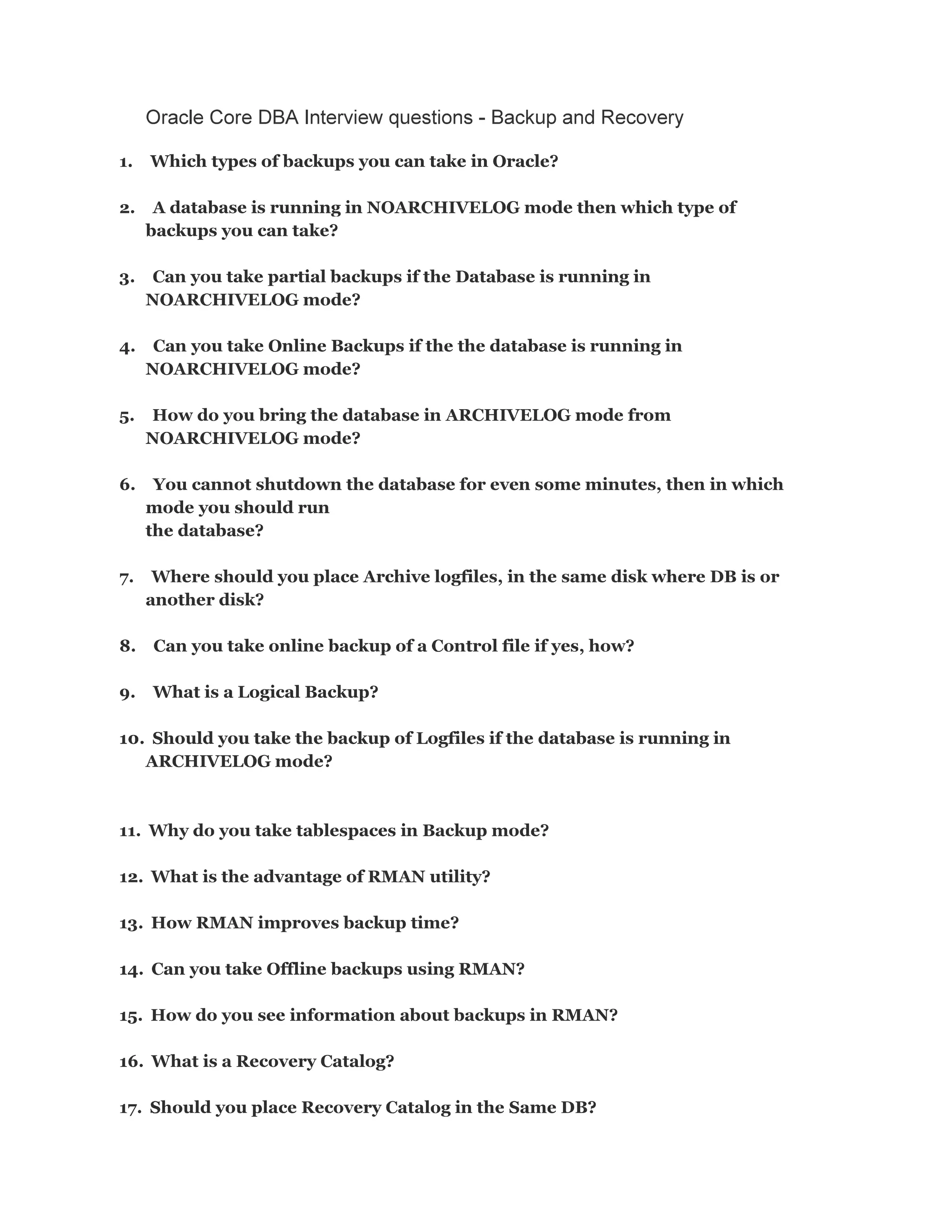 Oracle1 backup-recovery