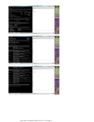 Oracle 10g to 11g upgrade on sap(10.2.0.5.0 to 11.2.0.3) | PDF