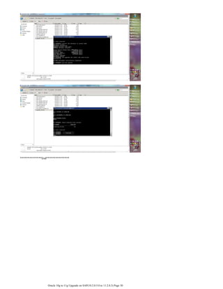 Oracle 10g to 11g upgrade on sap(10.2.0.5.0 to 11.2.0.3) | PDF