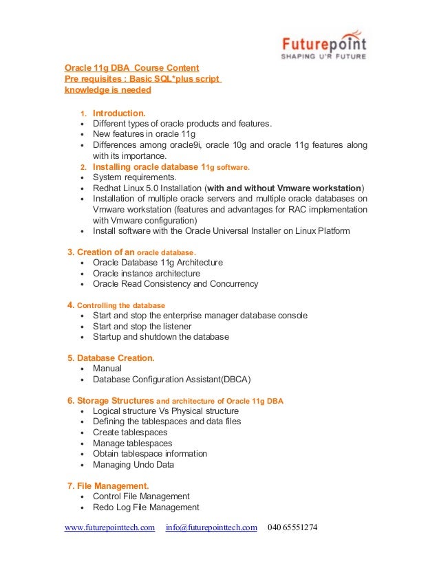 Oracle 11 G New Features for DBA