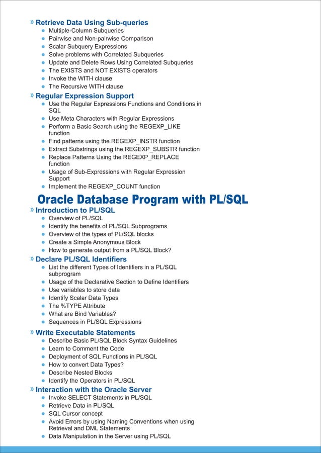 Oracle11gdevtrainingindelhincr | PDF