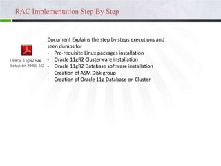 Oracle 11g R2 RAC implementation and concept | PPSX