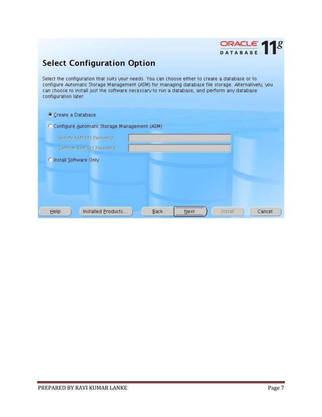 Oracle 11g step by step installation on windows | PDF