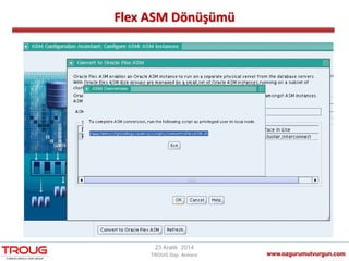 Flex ASM Dönüşümü
www.ozgurumutvurgun.com
23 Aralık 2014
TROUG Day Ankara
 